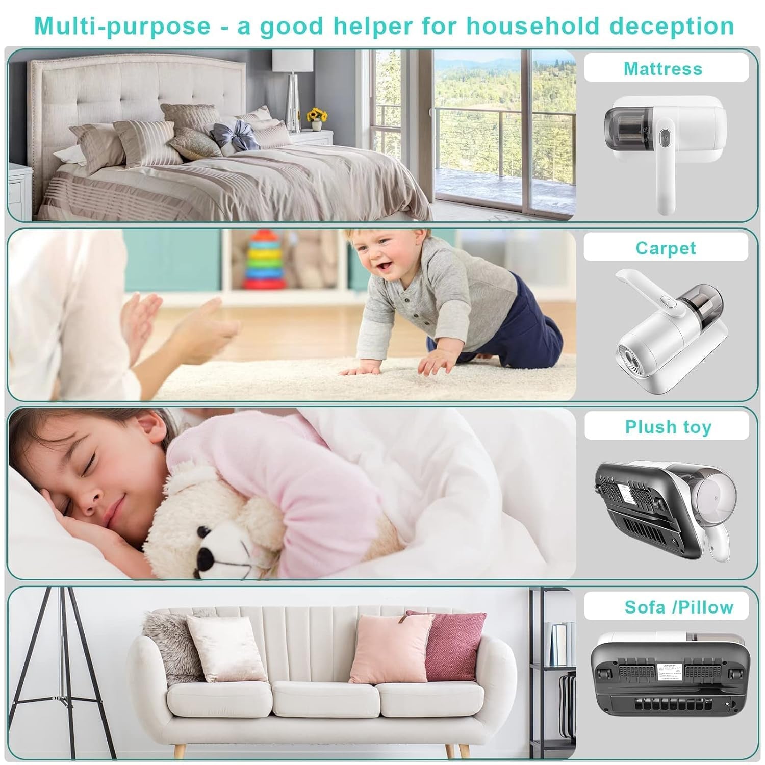 0227 Powerful Suction Portable Handheld Vacuum Cleaner - Low Noise Vacuum Cleaner for Bed - Cordless Vacuum Cleaner for Car Seat Crevices Pillows, Mattresses, Sofas Wireless Anti Dust and Mite Cleaner 0227 Powerful Suction Portable Handheld Vacuum Cleaner - Low Noise Vacuum Cleaner for Bed - Cordless Vacuum Cleaner for Car Seat Crevices Pillows, Mattresses, Sofas Wireless Anti Dust and Mite Cleaner